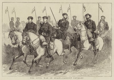 Borgerkrigen i Spanien, det carlistiske kavaleri af Alfred Chantrey Corbould